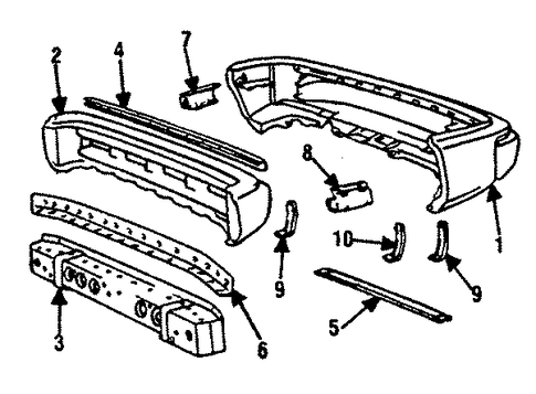 Mirage BUMPER & COMPONENTS - REAR