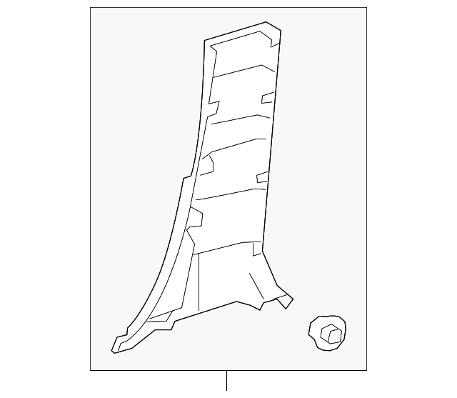 62413-02251-C0 Деталь LWR CTR PLR TRIM, RIGHT