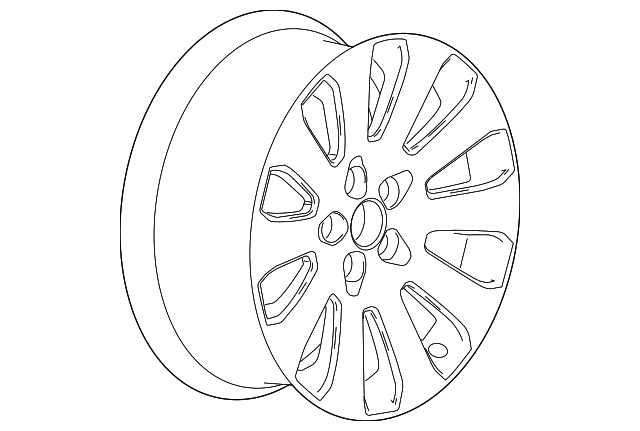 13354428 Деталь WHEEL, ALLOY
