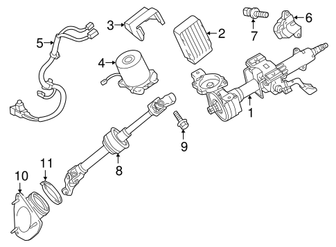 Camry STEERING COLUMN ASSEMBLY