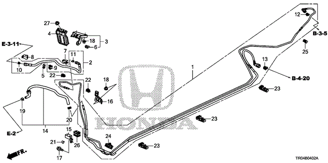 CIVIC SEDAN FUEL PIPE (2.4L) (KA / KC)