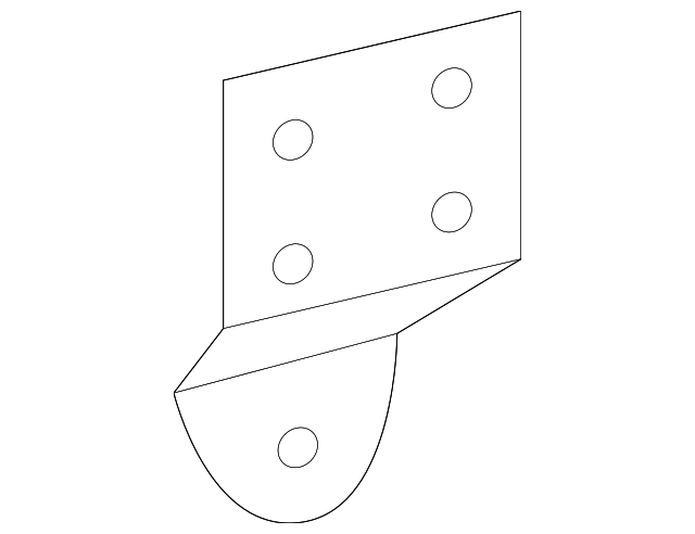 5118791AA Деталь FRONT C'MEMBER SUPPORT BRACKET