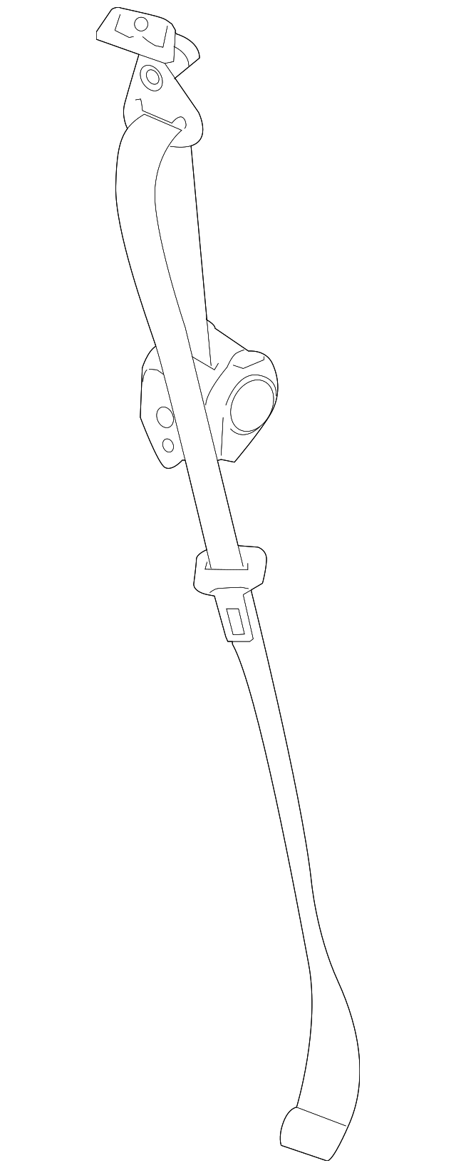 19257791 Деталь OUTER BELT ASSY, RIGHT