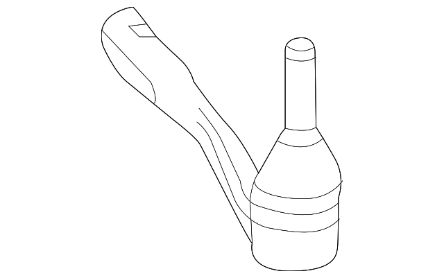166-330-04-03 Деталь OUTER TIE ROD, LEFT