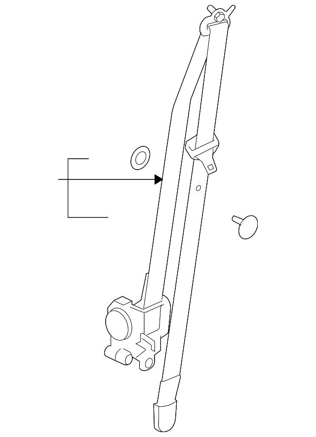 88810-2H550-4W Деталь BELT & RETRACTOR, LEFT