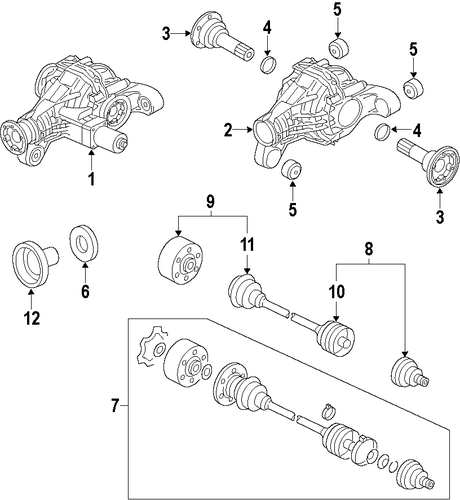 Q7 AXLE SHAFTS & JOINTS