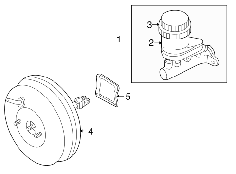 Lancer MASTER CYLINDER - COMPONENTS ON DASH PANEL