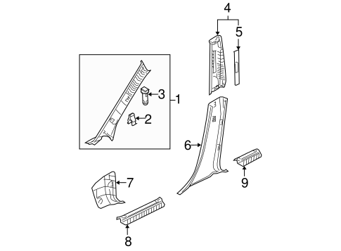 3 INTERIOR TRIM - PILLARS 2