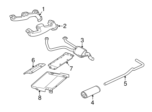 B350 EXHAUST COMPONENTS