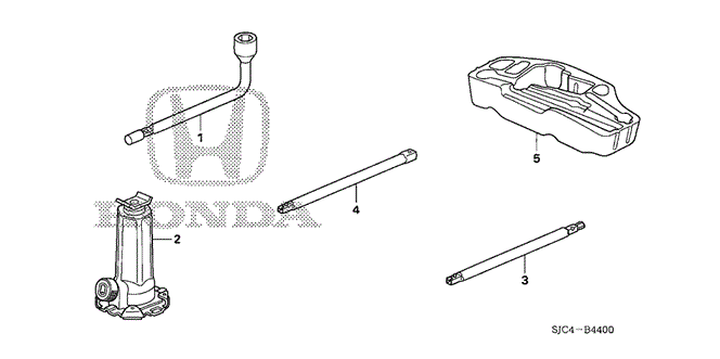 INTERIOR / BUMPER/TOOLS - JACK for 2011 Honda RIDGELINE #1