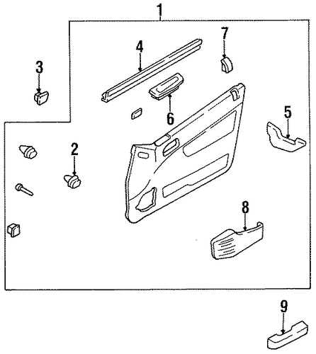 Sephia FRONT DOOR TRIM 2
