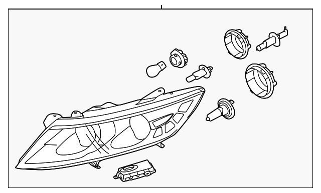 92101-4U030 Деталь HEADLAMP ASSY, LEFT