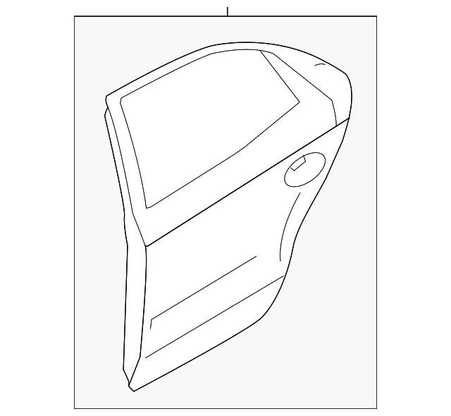 77003-2T000 Деталь DOOR SHELL, LEFT