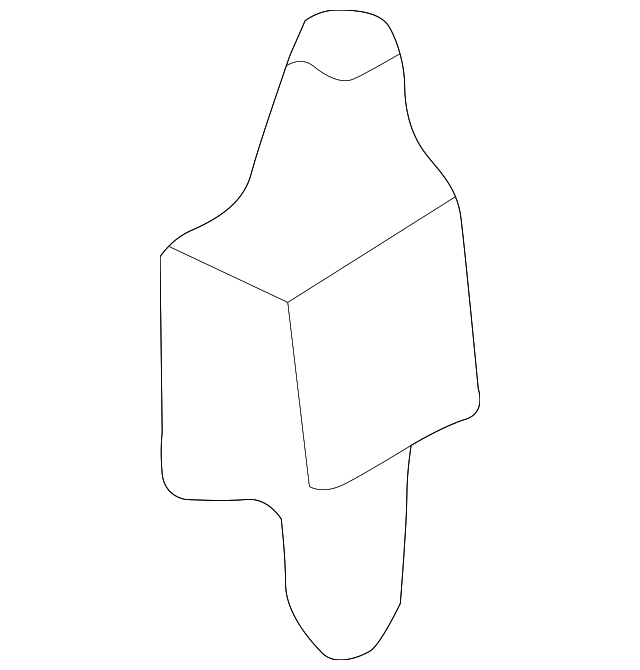 1H0-853-585-A Деталь SIDE MOLDING CLIP, LEFT