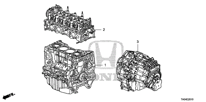 ENGINE/ENGINE ASSY. - TRANSMISSION ASSY. (L4) for 2009 Honda ACCORD SEDAN #1