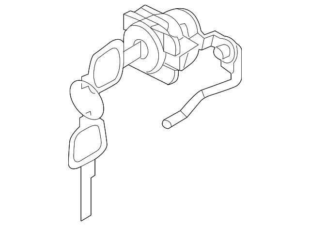 H0601AM800 Деталь CYL & KEYS, LEFT