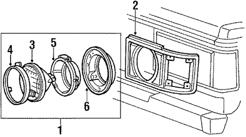 Land Cruiser HEADLAMP COMPONENTS 2