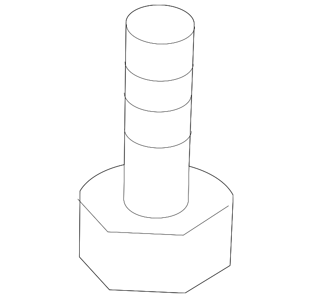 SU003-02834 Деталь FRONT MOUNT SCREW, LEFT