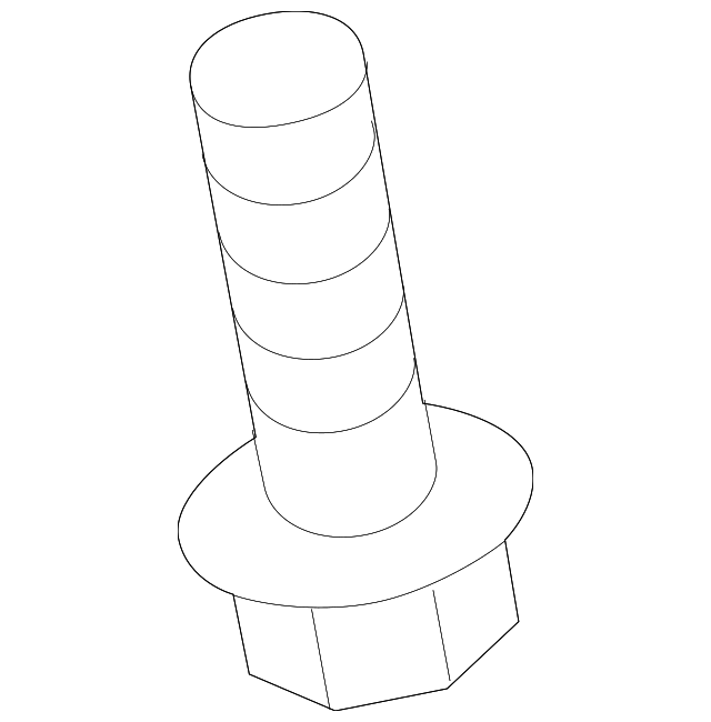 SU003-02839 Деталь FRONT MOUNT BOLT, LEFT