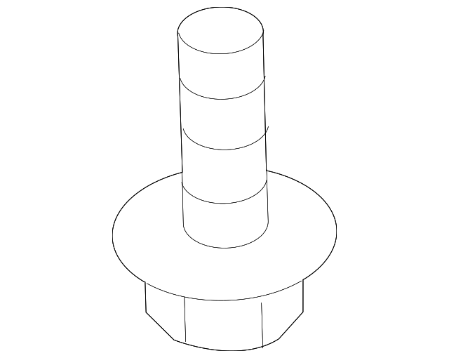 SU003-00019 Деталь REAR CROSSMEMBER BOLT