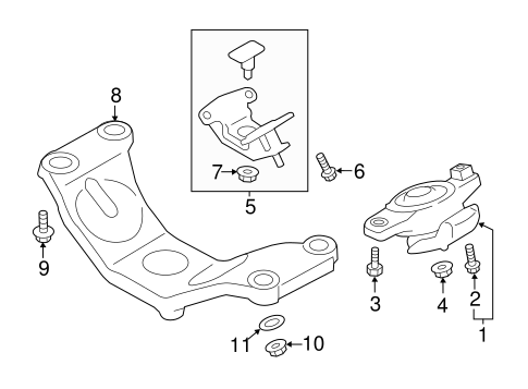 FR-S ENGINE & TRANS MOUNTING