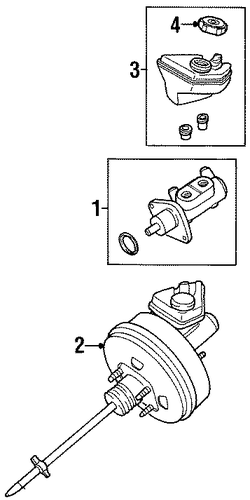 Contour MASTER CYLINDER - COMPONENTS ON DASH PANEL