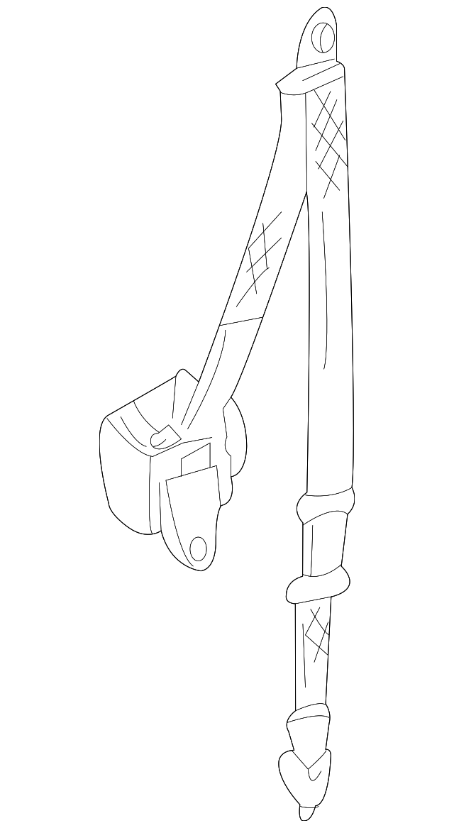 86844-7Z425 Деталь BELT & RETRACTOR, RIGHT