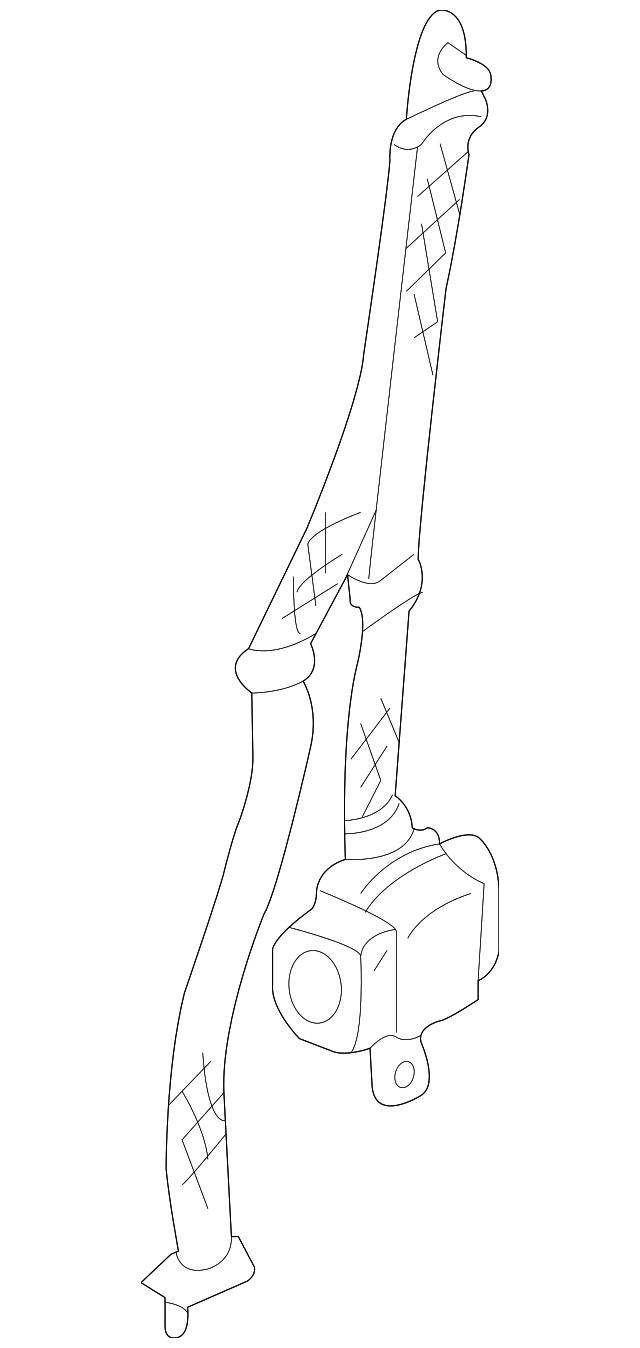 86845-7Z426 Деталь BELT & RETRACTOR, LEFT