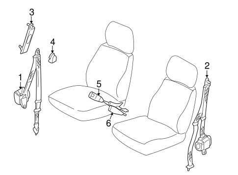Xterra FRONT SEAT BELTS