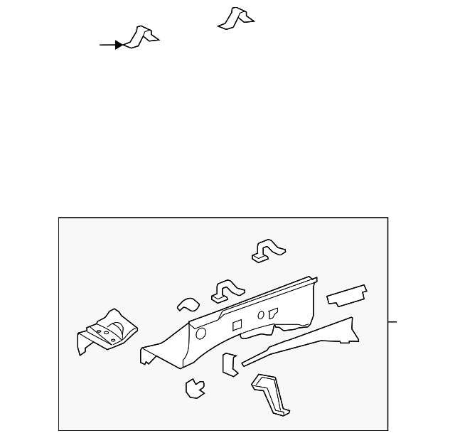 53702-6A290 Деталь APRON ASSY, LEFT