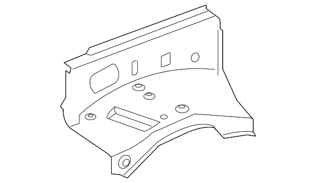 53711-60A40 Деталь APRON PANEL, RIGHT