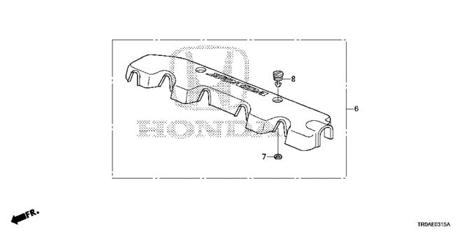 CIVIC SEDAN ENGINE COVER (1.8L)