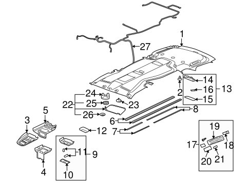 Uplander INTERIOR TRIM - ROOF