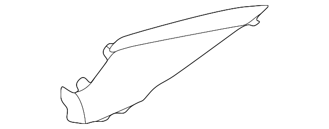 85850-3X000-HZ Деталь UPPER QTR TRIM, LEFT