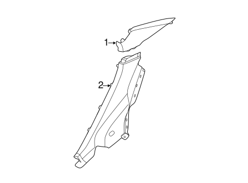 Elantra INTERIOR TRIM - QUARTER PANELS