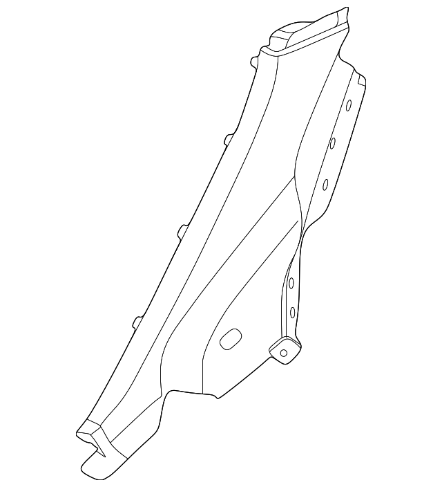 85890-3X000-HZ Деталь LOCK PILLAR TRIM, LEFT