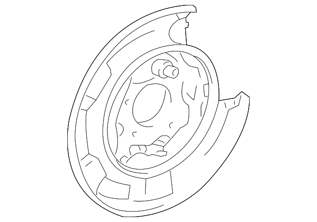 46504-48020 BACKING PLATE, LEFT