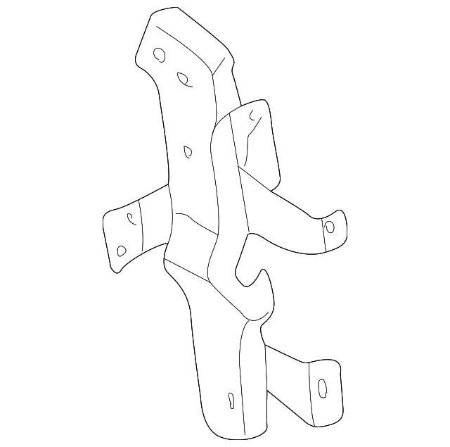 68172-7B000 Деталь INSTRUMENT PANEL CENTER SUPPORT, RIGHT