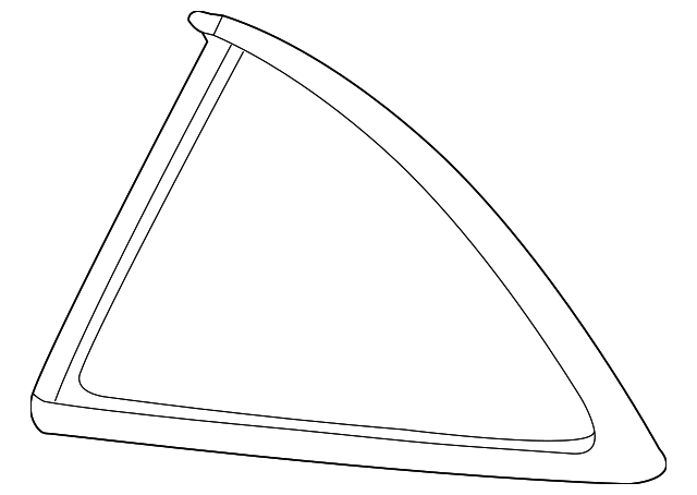 22854108 Деталь QUARTER GLASS, RIGHT
