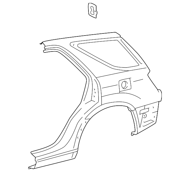 61611-48020 Деталь QUARTER PANEL, RIGHT