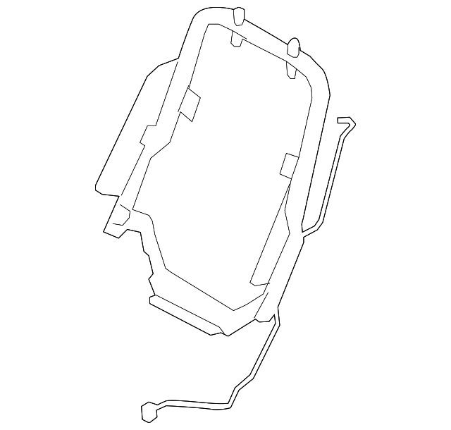 ET4Z-7861019-B Деталь SEAT BACK FRAME, LEFT