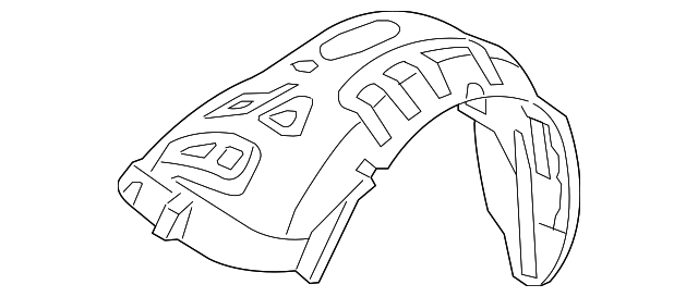 F151-56-13Z Деталь FENDER LINER, RIGHT