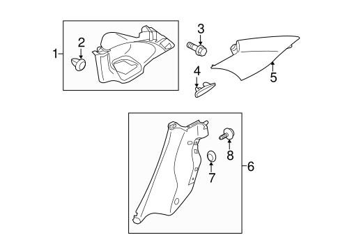 Impreza INTERIOR TRIM - QUARTER PANELS 2