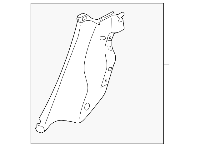 94043FG010JC Деталь LOWER QTR TRIM, LEFT