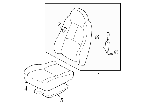 Tribute FRONT SEAT COMPONENTS