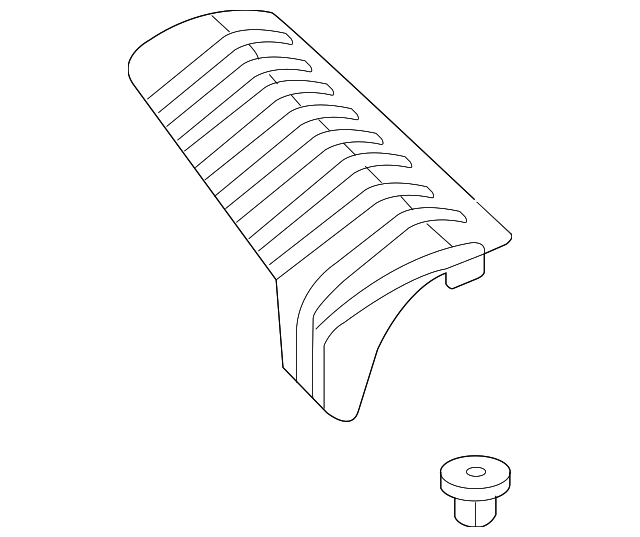 GM9F-68-250B-77 Деталь QTR PILLAR TRIM, RIGHT