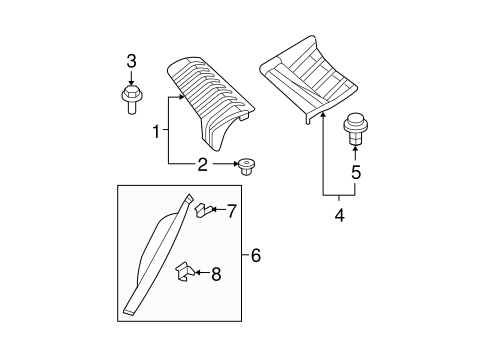 6 INTERIOR TRIM - QUARTER PANELS 3