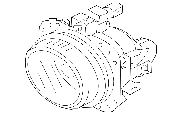 MR987799 LENS & HOUSING, RIGHT