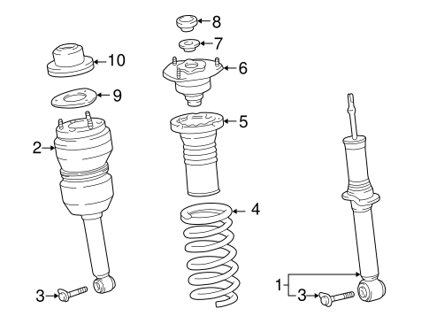 LS430 STRUTS & COMPONENTS