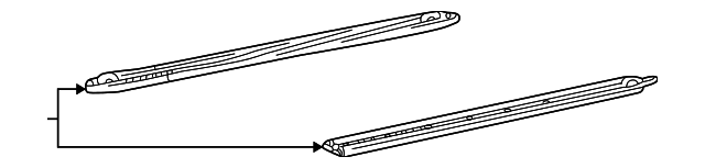 YC3Z7855114AAA Деталь SIDE RAIL, RIGHT